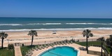 view of the pool and beach